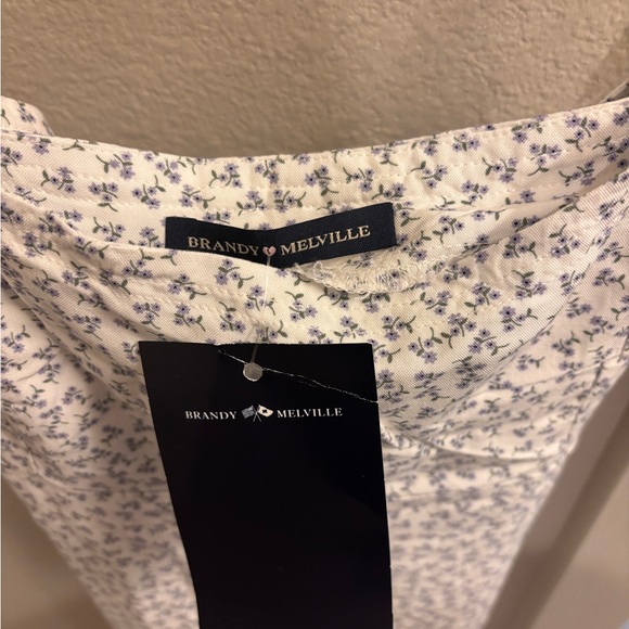 Brandy Melville White and Blue Floral Dress - Picture 5 of 5